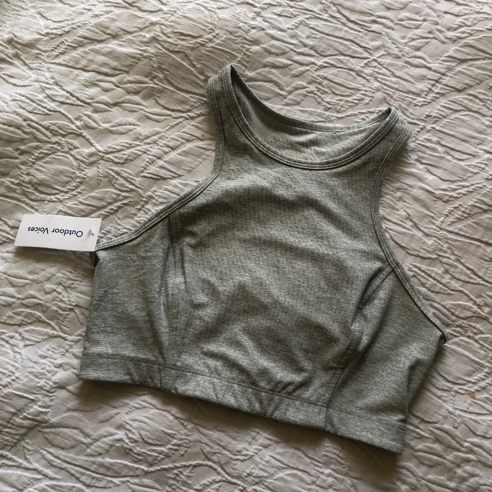NWT Outdoor Voices High Neck Athena Crop Top - M